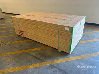 Quantity of (60) 4 ft x 8 ft x 1/2 in CSP/DFP No Stamp Madera contrachapada (Unused)