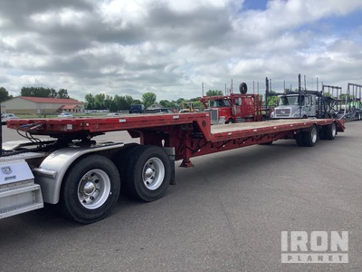 2008 Maurer 53 ft T/A Single Drop Remolque Portamaquinaria