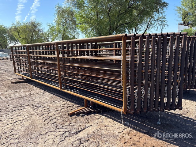 Quantity of (10) Lone Star 24 ft x 5 ft Livestock Panel