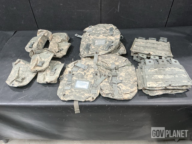 (138) M4 Three Mag Pouches, (127) Sustainment Pouches & Assorted Items