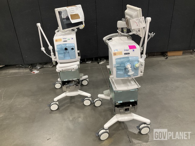 (2) Drager Evita Infinity V500 Ventilators