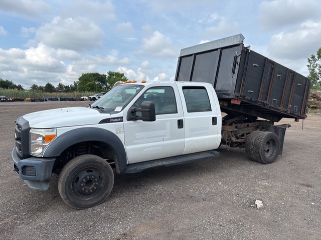 2018 Ford F-450 XL 4x2 Crew Cab Flatbed Dump Truck