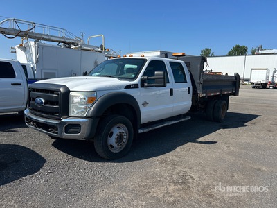 2011 Ford F-550 XL 4x4 Crew Cab Kipper-Lkw (Inoperable)
