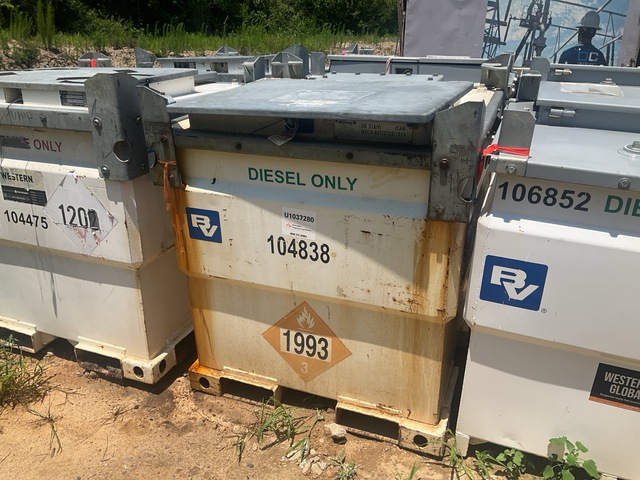 Western Global 264 gal Skid Mounted Steel Diesel Fuel Tank
