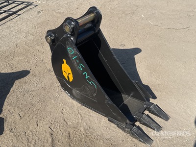 Trojan 12 in Digging Excavator Bucket - Fits 45mm Cat 305, 305.5 Komatsu PC45/50/55 Hyundai R55, Hitachi/Deere 50D/G Case, New Holland, Kobelco SK50 Bobcat E50/341/337 (Unused)