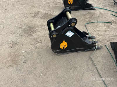 Trojan Benna per escavatore - Fits 45mm Cat 305, 305.5 Komatsu PC45/50/55 Hyundai R55, Hitachi/Deere 50D/G Case, New Holland, Kobelco SK50 Bobcat E50/341/337