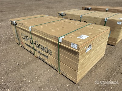 Quantity of (40) 4 ft x 8 ft 3/4 in. CSP/DFP No Stamp Plywood (Unused)