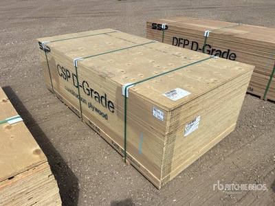 Quantity of (40) 4 ft x 8 ft 3/4 in. CSP/DFP No Stamp Plywood (Unused)