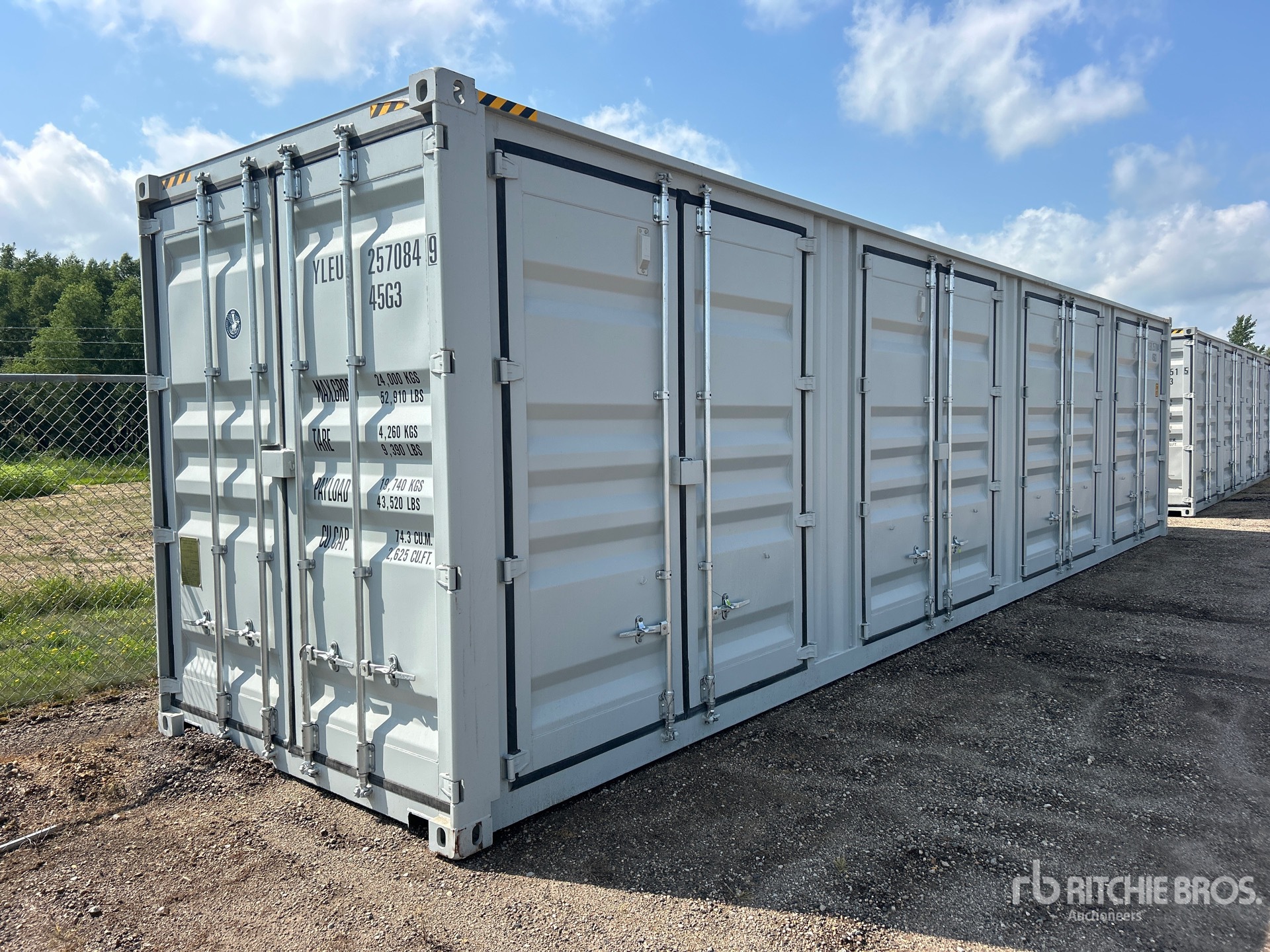 2026 40 ft High Cube Multi-Door Storage Container