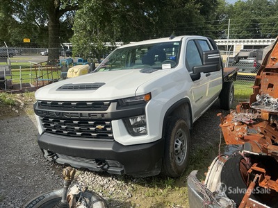 2022 Chevrolet Silverado 3500 HD 4x4 Crew Cab 平台トラック (Inoperable)