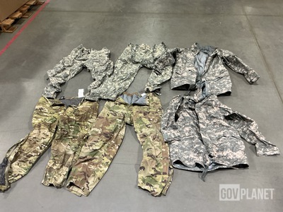 (18) Pairs of Wet Weather Trousers, (10) Cold Weather Parkas & Assorted Items
