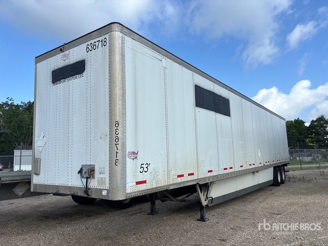 2016 Wabash DVCVHPC 53 ft x 102 in T/A Van Trailer