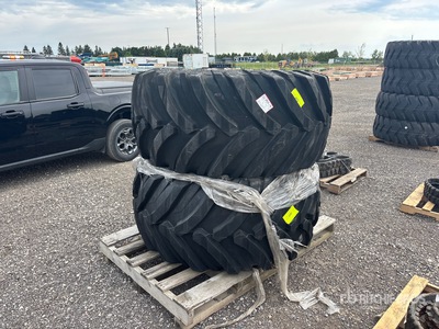 Quantity of (2) Nokian 710/55-34 comes with Rims, 710/55-34 24PR,TRS2 Tyres