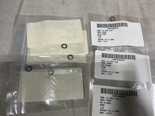 (207) Zodiac Aero Electric 4174625 Shims