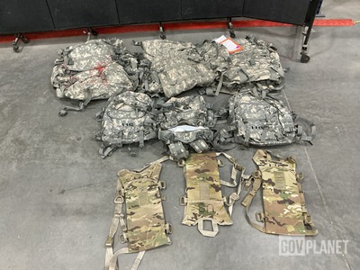 (50) Hydration System Carriers, (14) Assault Packs & Assorted Items