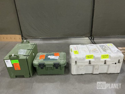 (6) Assorted Insulated Food Storage Containers & (4) Assorted Storage Cases