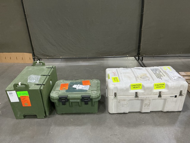 (6) Assorted Insulated Food Storage Containers & (4) Assorted Storage Cases