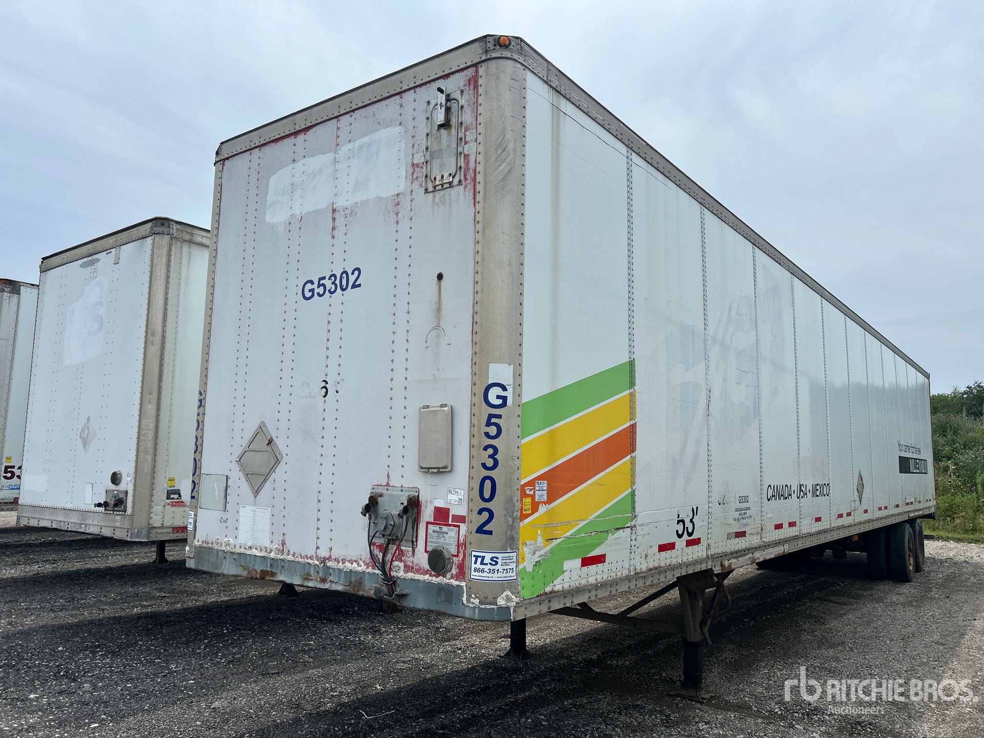 2001 Wabash 53 ft x 102 in T/A Van Trailer