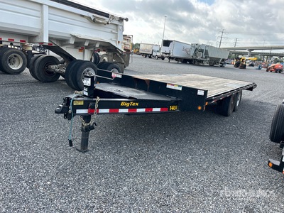 2025 Big Tex 14OA-20STA-S8BK 20 ft T/A Remolque Portamaquinaria