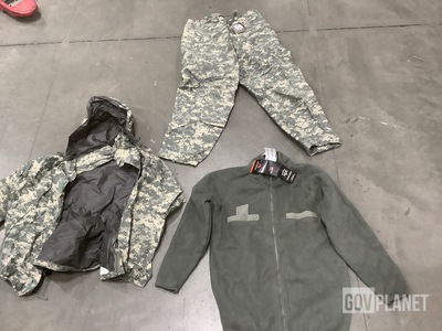 (12) Pairs of Wet Weather Trousers, (8) Jackets, (1) Liner & Assorted Items
