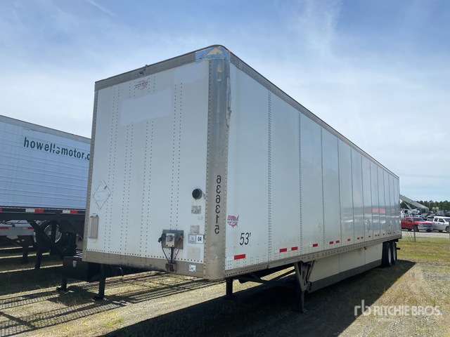 2016 Wabash DVCVHPC 53 ft x 102 in T/A Van Trailer