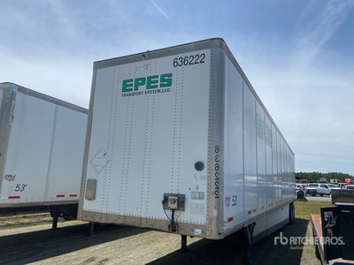 2016 Wabash DVCVHPC 53 ft x 102 in T/A Van Trailer