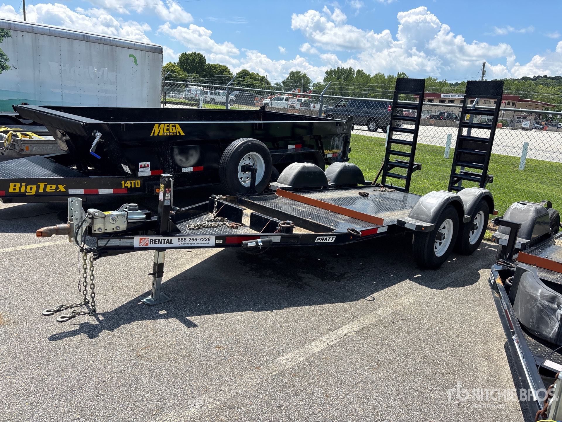 2022 Pratt CP0510 5195 lb 10 ft T/A Equipment Trailer