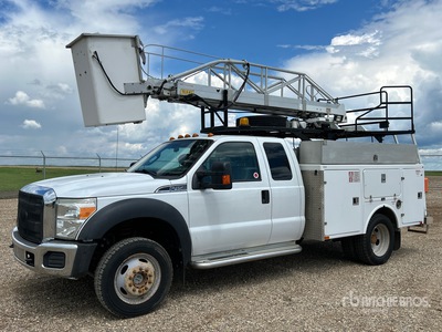2012 Telelift TTS-20-5-GY 35 ft on 2013 Ford F-450 XLT 4x4 Extended Cab Piattaforma Autocarrata