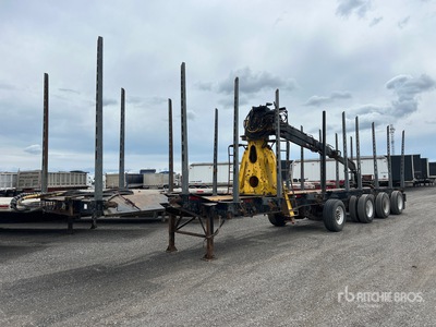 2014 Deloupe 53 ft Quad/A Self-Loading Log Trailer