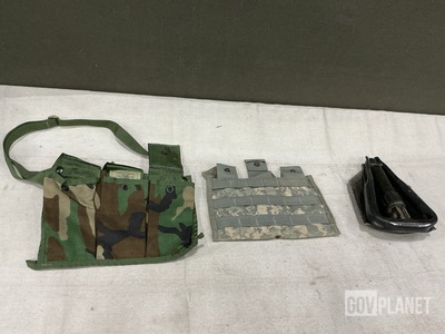 (58) Ammunition Bags, (24) Entrenching Tools, (45) Pouches & Assorted Items