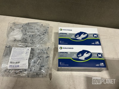 (68) Boxes of Halyard Exam Gloves & (20) Boxes of BD 305220 Oral Syringes