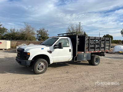 2008 Ford F-350 XL 4x4 Flatbed Dump Truck (Inoperable)