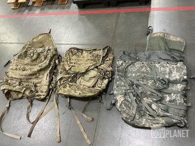 (9) Field Packs, (24) Large Rucksack Field Packs & Assorted Items