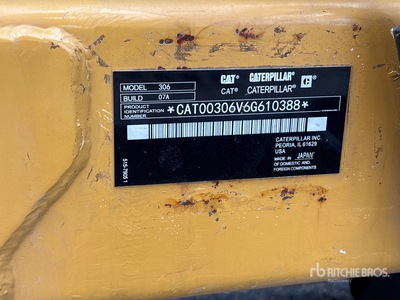 2024 Cat 306 Minigraafmachine