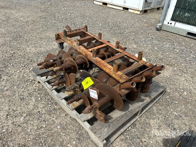 Quantity of (10) Auger Bits (Round for 1 Man) w/ Stand