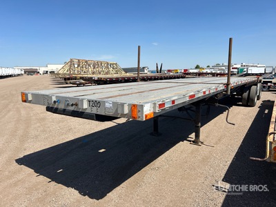 1996 Transcraft Eagle W2 48 ft T/A Spread Axle Flatbed Trailer