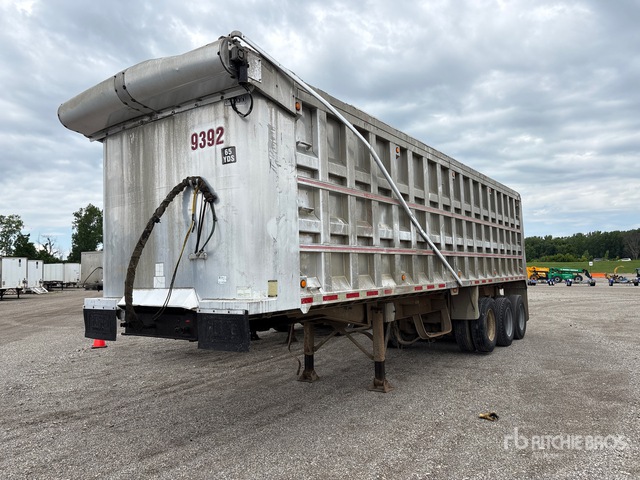 1998 Alfab Tri/A Aluminum End Dump Trailer