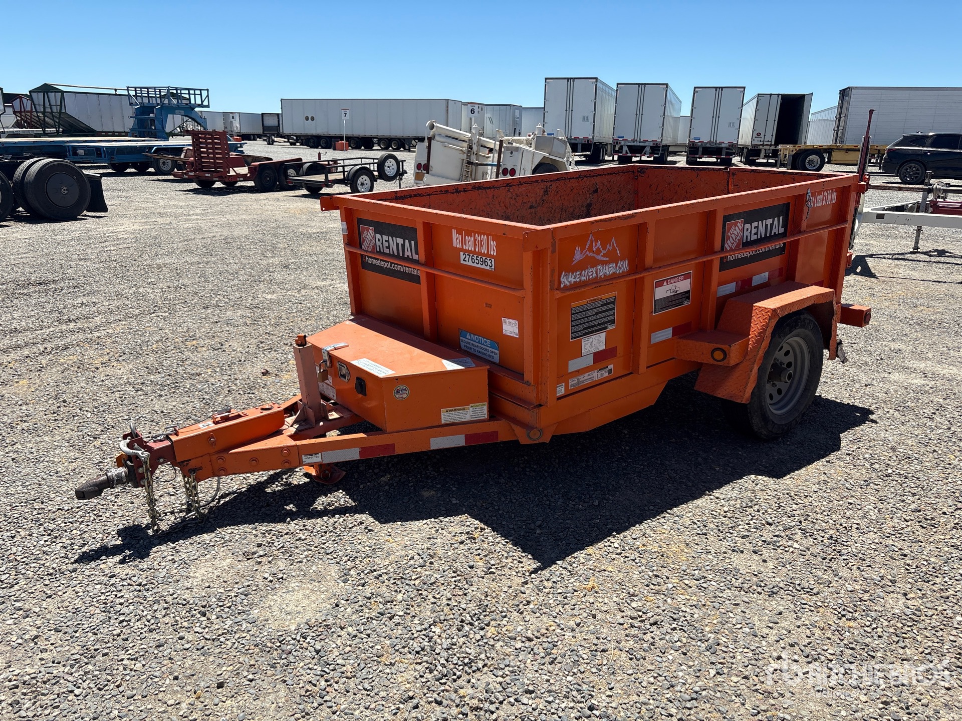 2020 Snake River DMP58 8 ft S/A Dump Utility Trailer