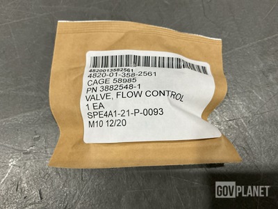 Honeywell 3882548-1 Flow Control Valve