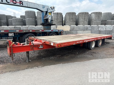 2008 (unverified) Trail King TK40LP-2400 24 ft T/A Remolque caja abierta