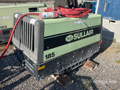 2018 Sullair 185DLQ KU4F 185 cfm Skid-Mounted Air Compressor