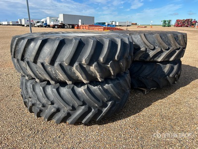 Quantity of (4) 520/85R38 Tires - Fits Case IH 3150