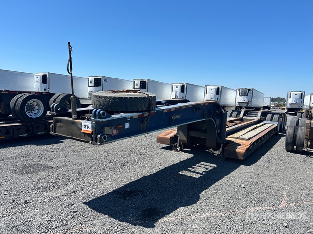 1985 General Tri/A Removable Gooseneck Lowboy Trailer