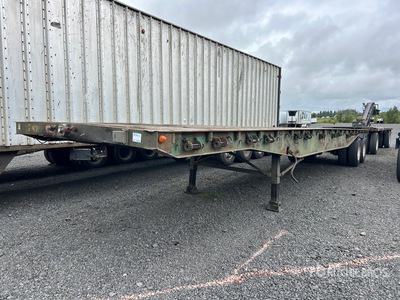 1977 Fruehauf 40 ft T/A A-Train Lead Flatbed Trailer