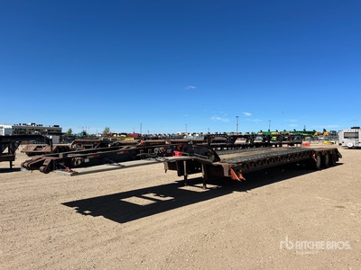 2007 Deloupe 66 ton Tri/A Single Drop Lowboy Trailer