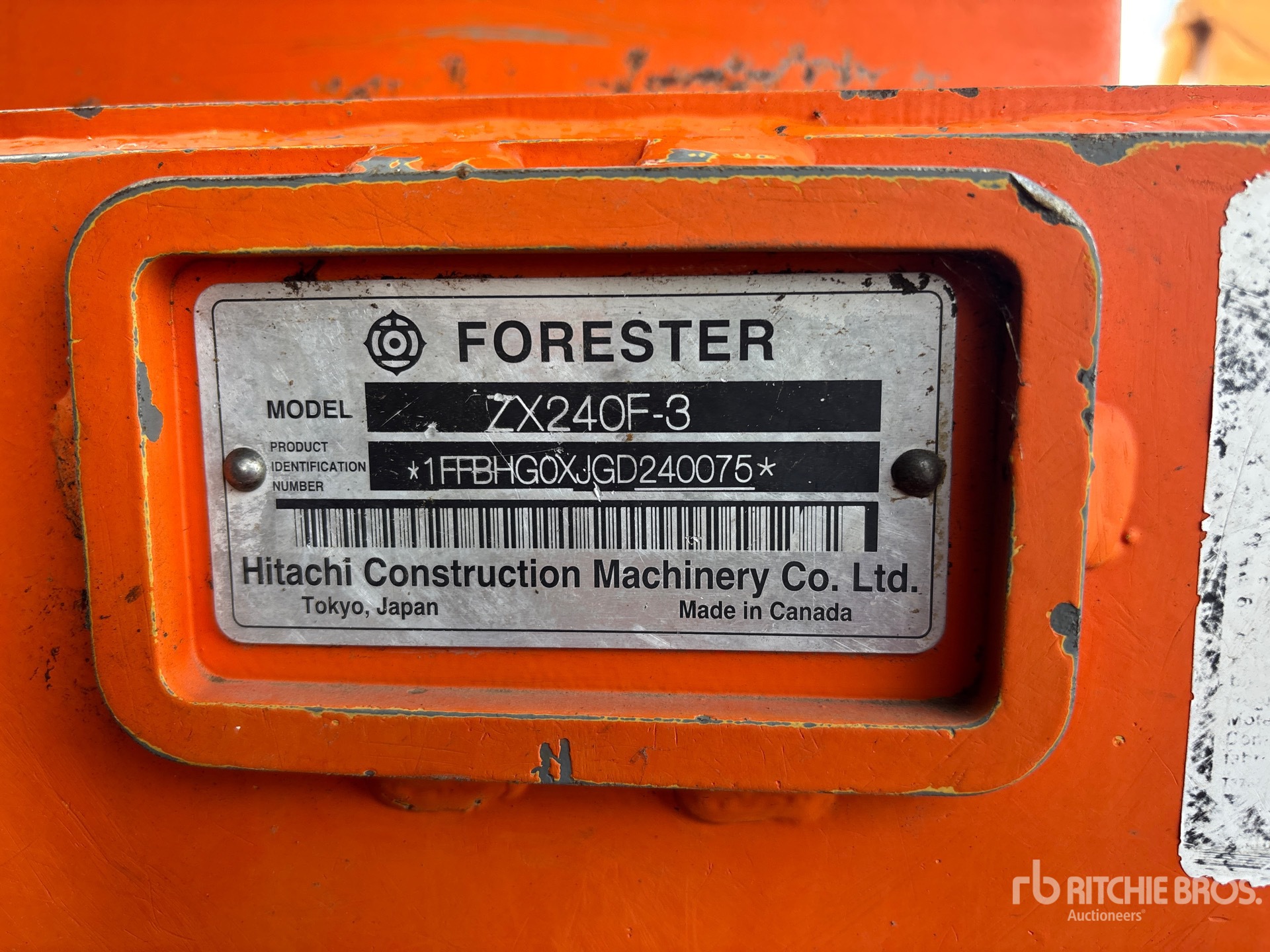 2016 Hitachi ZX240F-3 Roadbuilder Tracked Excavator
