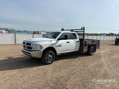 2014 Ram 3500 4x4 Crew Cab Flatbed Truck (Inoperable)