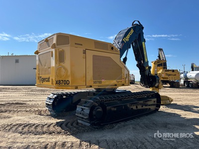 2023 Tigercat X870D を見 Feller Buncher - Track