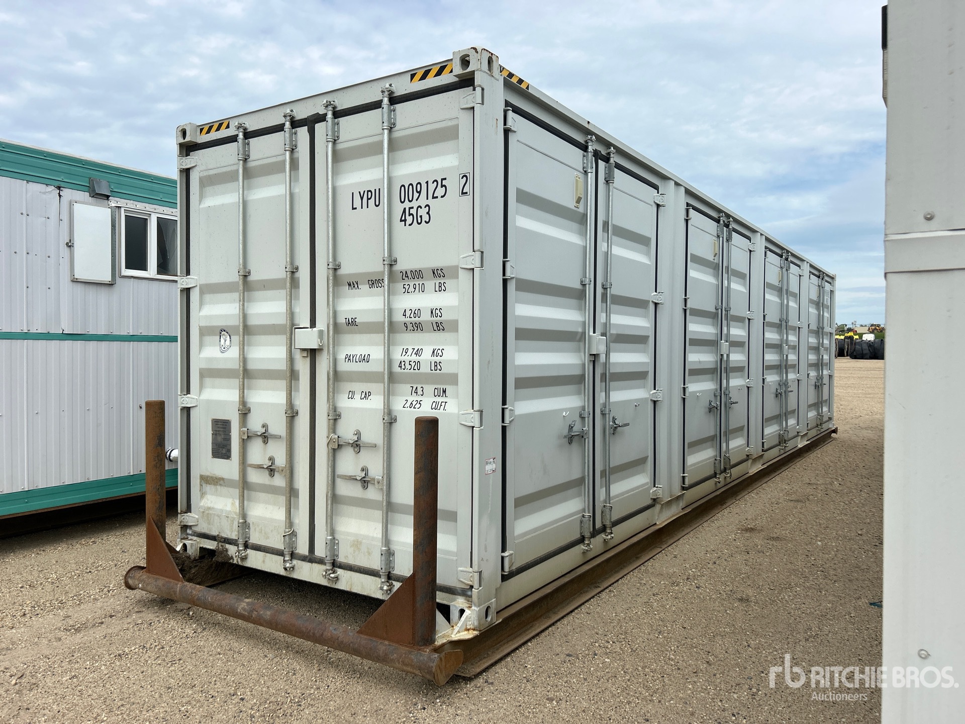 2022 40 ft High Cube Multi-Door Skid-Mounted Storage Container