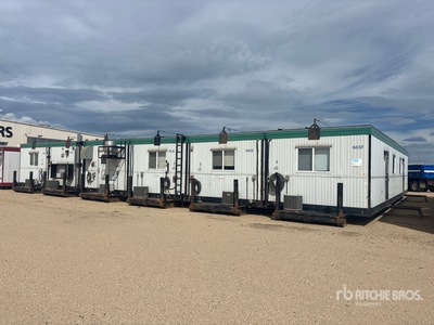 2001 Atco 6 Unit 54 ft 27 Person Skid-Mounted Mobile Camp